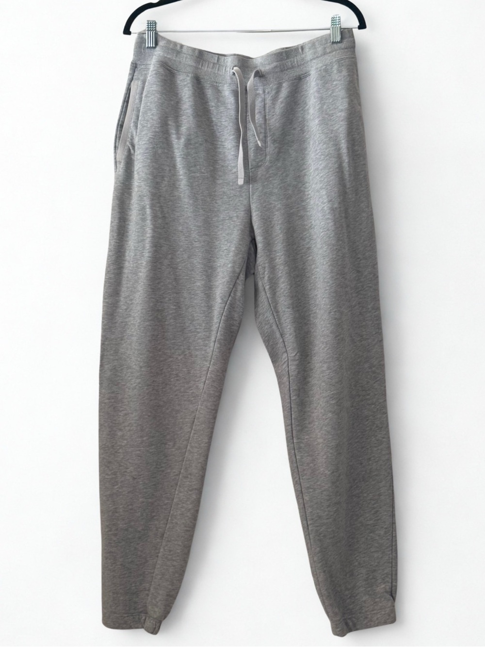 32 Degrees Heat Men's Gray Fleece Sweatpants L Drawstring Pockets